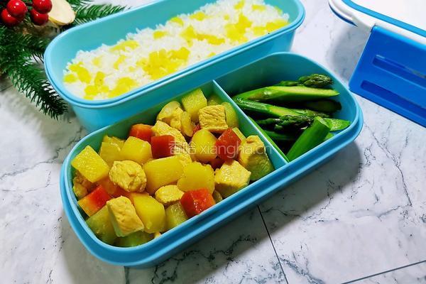 咖喱鸡肉便当的做法图解12