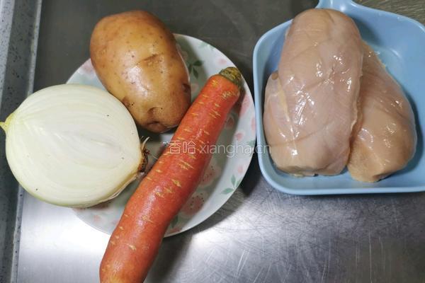 咖喱鸡肉便当的做法图解1