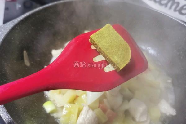 咖喱鸡肉便当的做法图解6