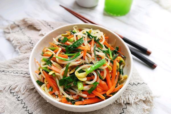 韭菜炒豆芽的做法图解11