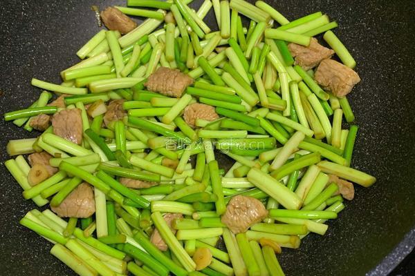 蒜薹炒肉的做法图解5