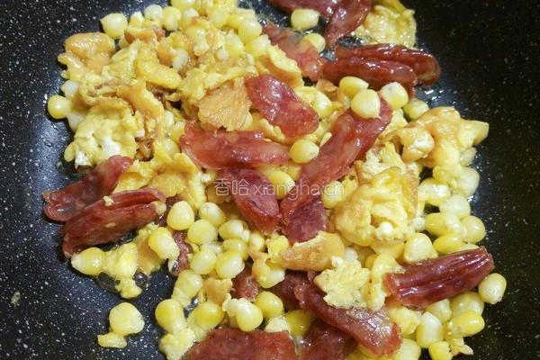 广味香肠蛋炒饭的做法图解6