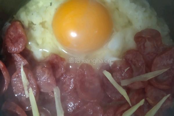 腊肠煲仔饭的做法图解11