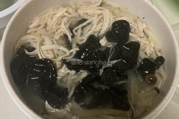 鸡丝儿蘑菇汤的做法图解13