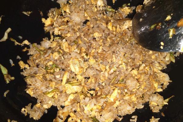 甘蓝蛋炒饭的做法图解6