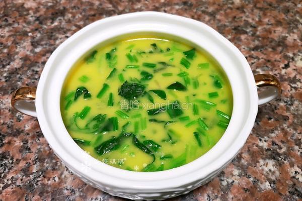 菠菜虾米蒸蛋羹的做法图解10