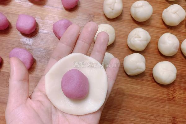 樱花酥 无色素火龙果版的做法图解3