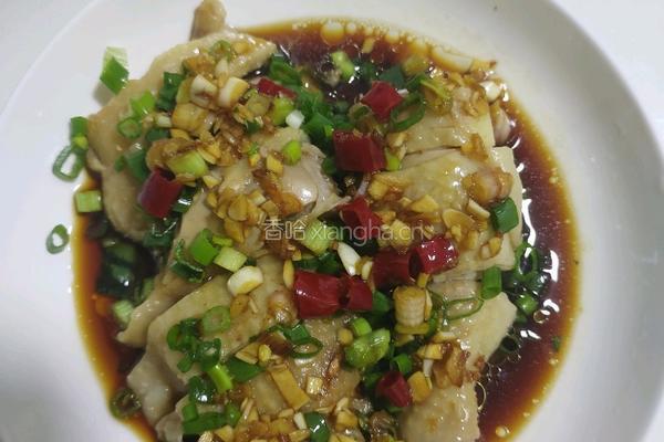 一只鸡吃法之二（葱香鸡）