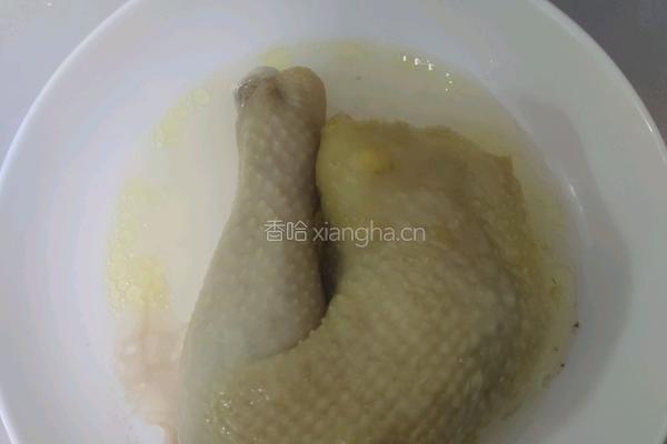 一只鸡吃法之二（葱香鸡）的做法图解3
