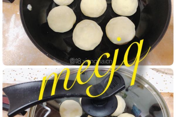 玉米面荠菜鸡蛋生煎包的做法图解7