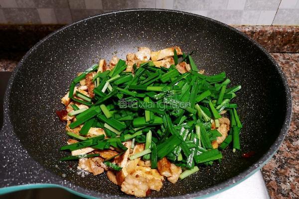 韭菜炒豆腐的做法图解11