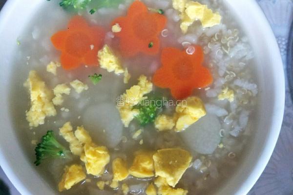 宝宝辅食藜麦蛋黄粥的做法图解7