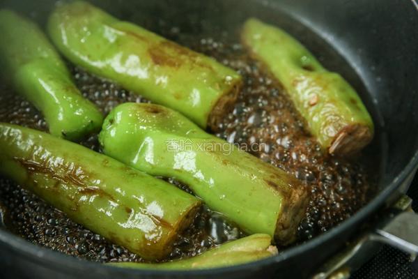 煎酿青椒的做法图解5