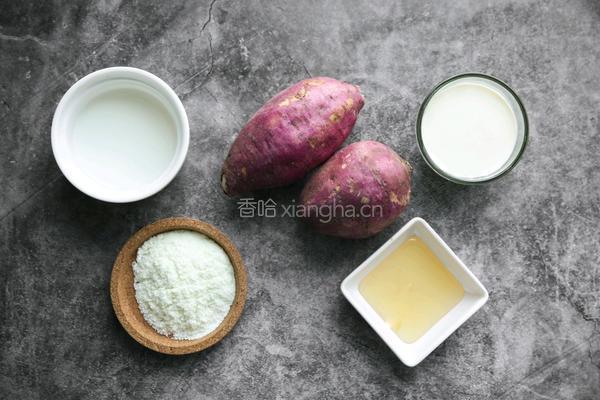 香甜奶香薯泥的做法图解1