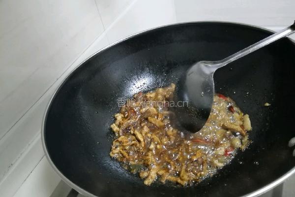 蒜苔炒肉丝的做法图解6