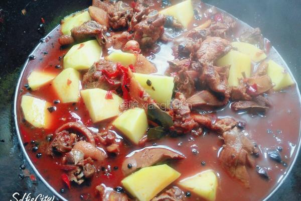 香菇土豆小公鸡的做法图解6