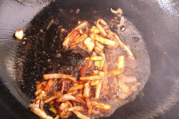 肉炒香菇的做法图解4