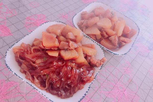 土豆粉条炖肉