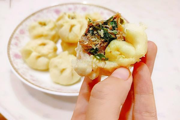 牛腩韭菜包子的做法图解22