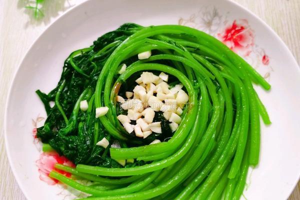 白灼茼蒿的做法图解11