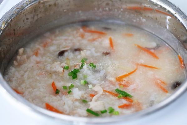 香菇鸡丝粥的做法图解12
