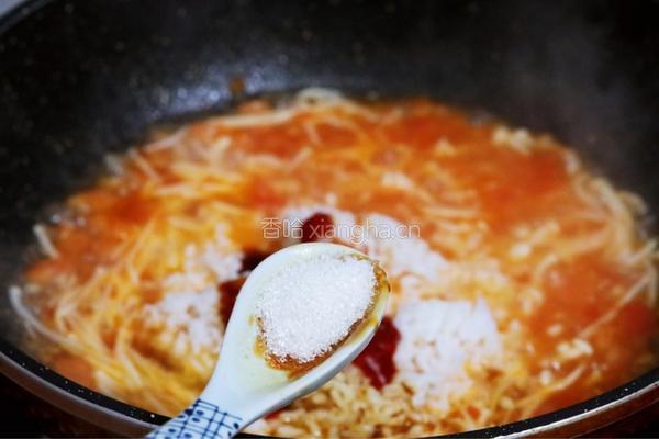 番茄金针菇烩饭的做法图解14