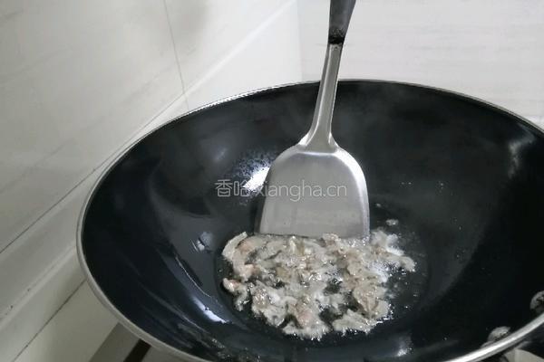 蒜苔炒牛肉的做法图解4