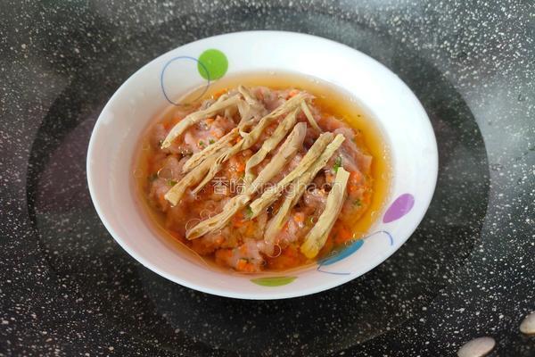 蒸胡萝卜肉末的做法图解7