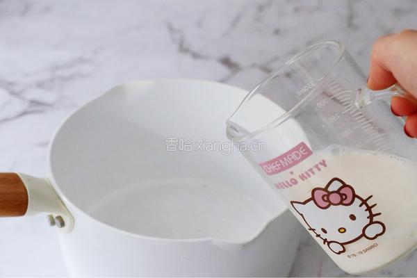 红糖蜜豆年糕的做法图解2