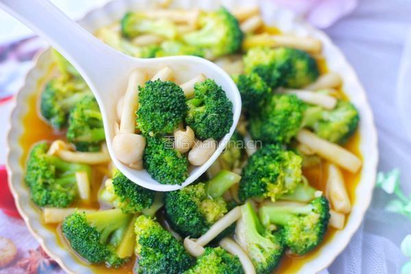 西兰花炒菌菇的做法图解13