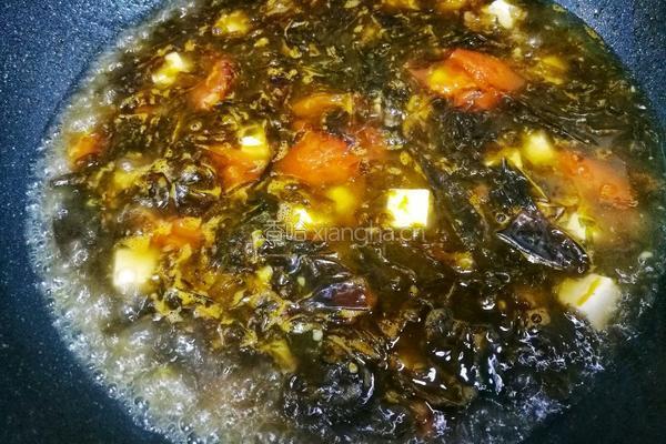 紫菜番茄豆腐汤的做法图解5