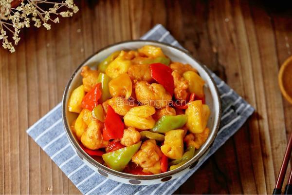 菠萝咕咾肉（鸡肉版）的做法图解16