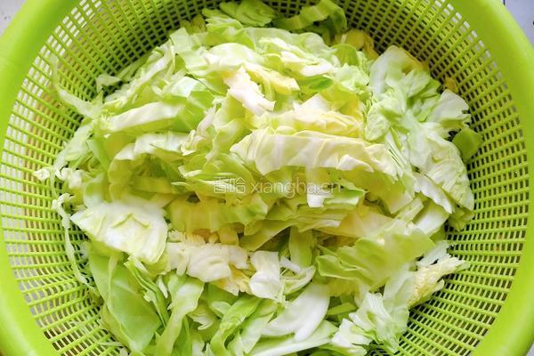 包菜炒粉丝的做法图解1