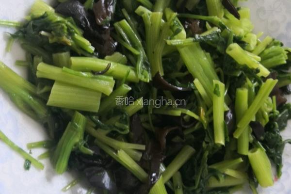 凉拌菠菜木耳的做法图解5