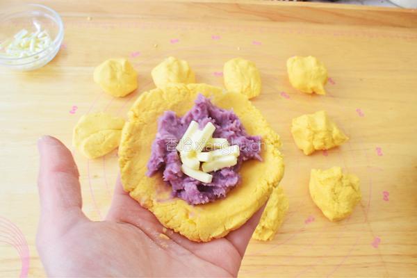 南瓜芋泥饼的做法图解12