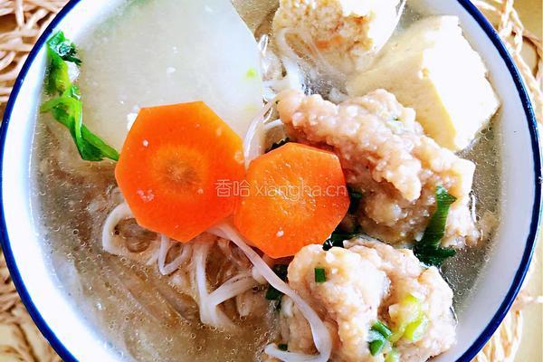 冻豆腐粉条丸子汤的做法图解9