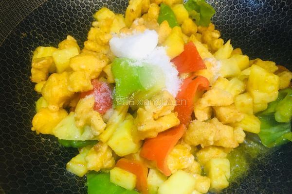 菠萝咖喱鸡胸肉的做法图解14