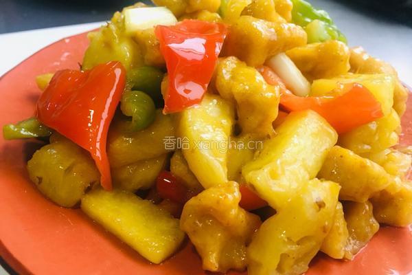 菠萝咖喱鸡胸肉的做法图解18