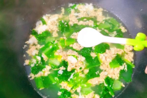 油麦菜鸡蛋汤的做法图解8