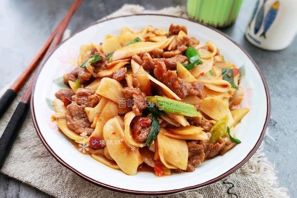 杏鲍菇炒牛肉