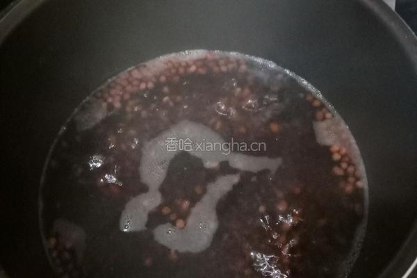 红豆至少年糕汤的做法图解1