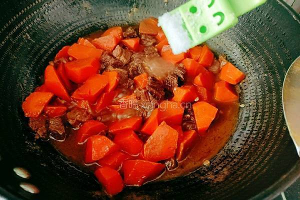 胡萝卜烧牛腩的做法图解13
