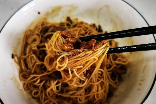 肉丝酱拌面的做法图解6