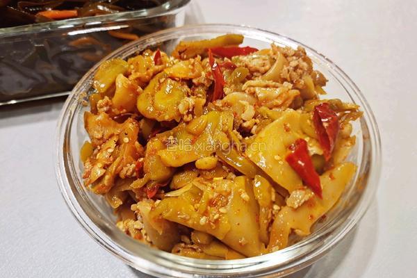香辣肉末榨菜的做法图解14