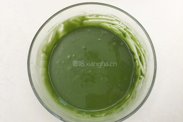 抹茶戚风蛋糕（六寸）的做法图解6