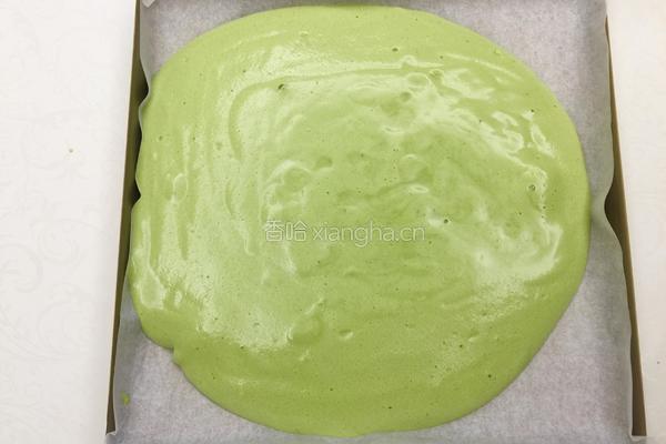 抹茶蜜豆蛋糕卷的做法图解15