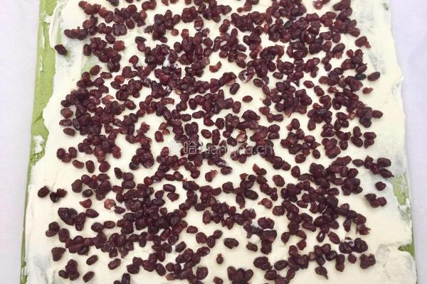抹茶蜜豆蛋糕卷的做法图解21