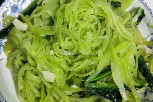 蒜香莴笋丝的做法图解5