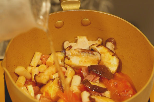 茄汁菌菇猪扒饭的做法图解5
