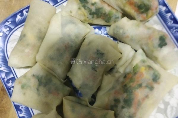 菠菜春卷的做法图解9